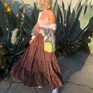 Karavan Tiered Maxi Skirt
